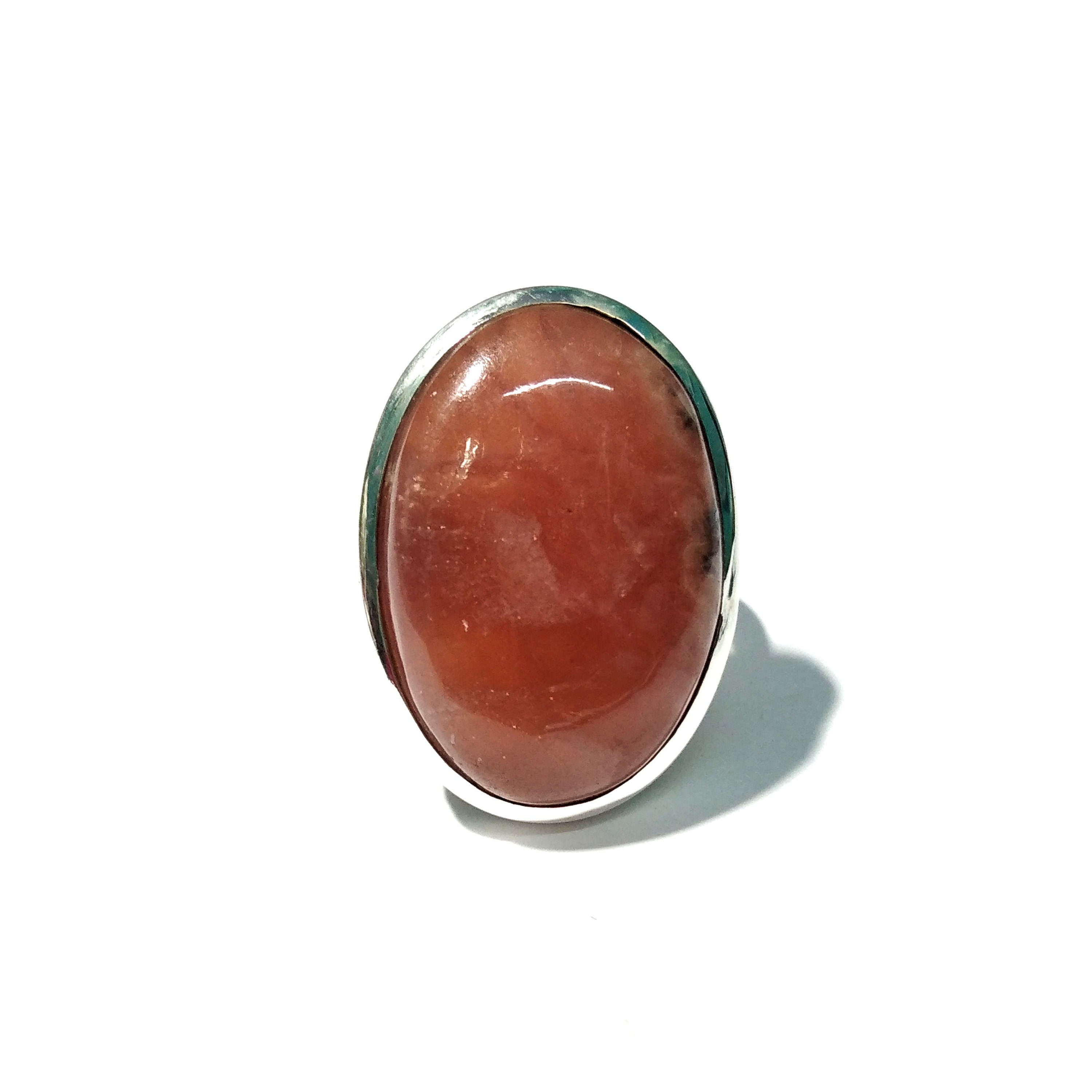 Rhodochrosite Rings ! Good Making Nice Design Rhodochrosite Cabochon Ring, 925 Sterling Silver With Natural Gemstone Ring, For Girls & Women